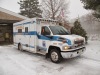 Ambulance 1862 in the snow